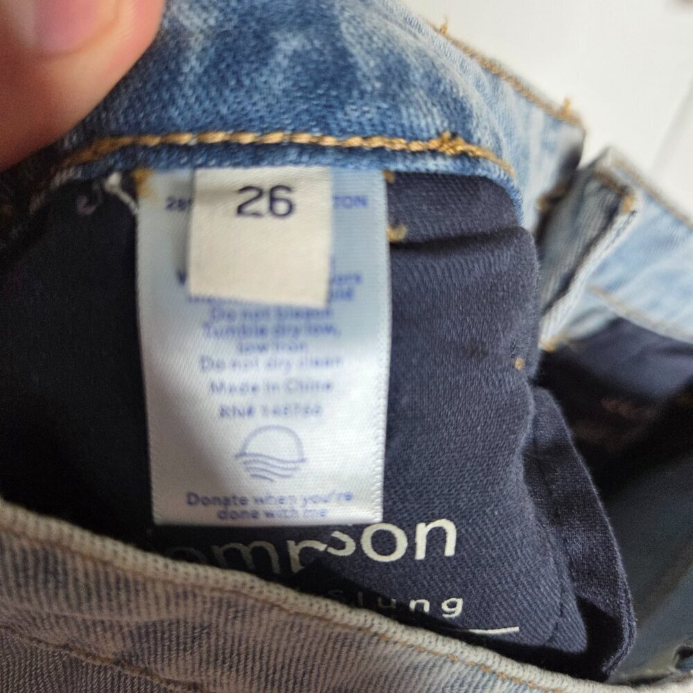 NWT Oliver Logan - Women's Thompson Low Slung Wide Leg Denim Jeans - Size 26 - Picture 15 of 16